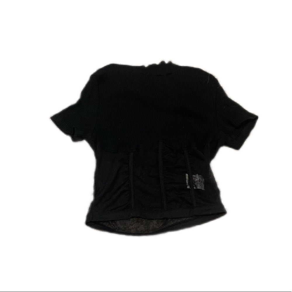 Black crop top